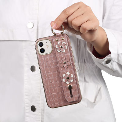 L'unité centrale adaptée aux besoins du client de cas de téléphone d'atterrisseur garnissent en cuir Lanyard Strap antichoc