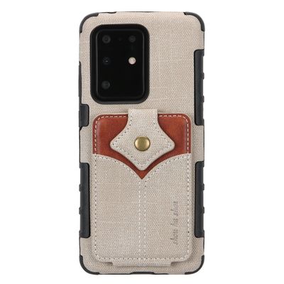 Cas en cuir multifonctionnel de téléphone de cas protecteurs véritables de luxe de Samsung