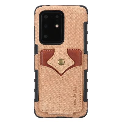 Cas en cuir multifonctionnel de téléphone de cas protecteurs véritables de luxe de Samsung