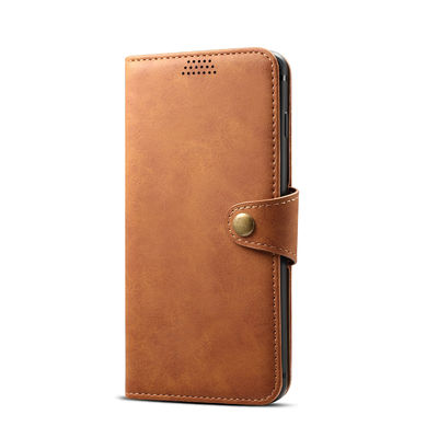 Véritable de luxe Scratchproof de cas protecteurs en cuir sans couture de Samsung