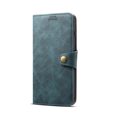 Véritable de luxe Scratchproof de cas protecteurs en cuir sans couture de Samsung