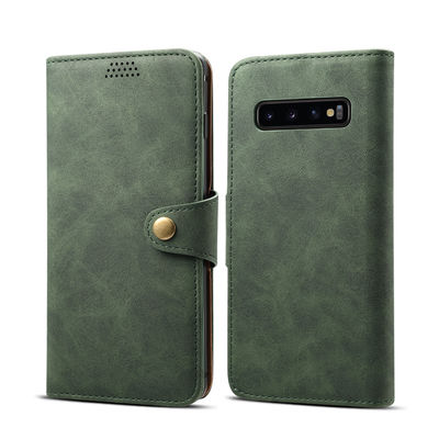 Véritable de luxe Scratchproof de cas protecteurs en cuir sans couture de Samsung