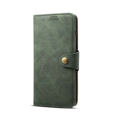 Véritable de luxe Scratchproof de cas protecteurs en cuir sans couture de Samsung