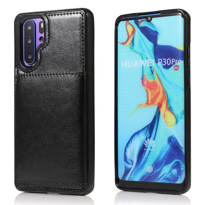 Le téléphone antichoc en cuir enferme la caisse insalissable de téléphone de couverture arrière de TPU