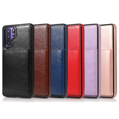 Le téléphone antichoc en cuir enferme la caisse insalissable de téléphone de couverture arrière de TPU