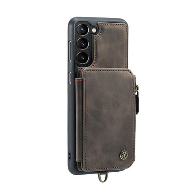 Cas en cuir véritables de téléphone portable de cas antichoc faits sur commande de téléphone vrais insalissables