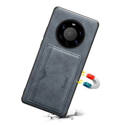 Sac multifonctionnel en cuir véritable de carte d'unité centrale de porte-cartes de Magsafe