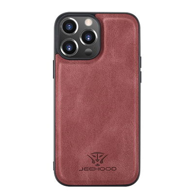 Cas multifonctionnel d'Iphone 14 d'Iphone 12/Iphone 13 de cas en cuir sans couture de téléphone