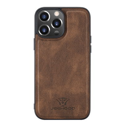 Cas multifonctionnel d'Iphone 14 d'Iphone 12/Iphone 13 de cas en cuir sans couture de téléphone