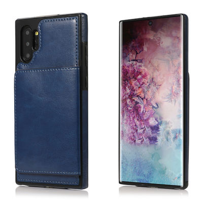 Portefeuille de porte-cartes de la secousse 4 d'OEM 5g de caisse de cuir de la secousse 3 de Matte Samsung Galaxy Z