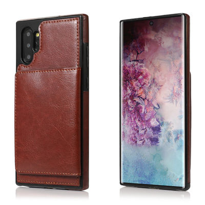 Portefeuille de porte-cartes de la secousse 4 d'OEM 5g de caisse de cuir de la secousse 3 de Matte Samsung Galaxy Z