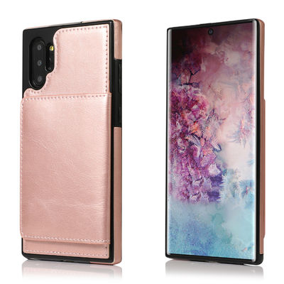 Portefeuille de porte-cartes de la secousse 4 d'OEM 5g de caisse de cuir de la secousse 3 de Matte Samsung Galaxy Z