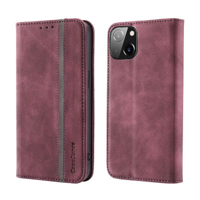 Cas en cuir de la meilleure qualité de téléphone portable d'ODM pour Iphone 13 14 12 insalissables détachables