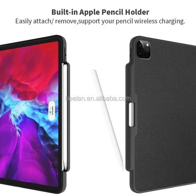angle multi en cuir d'unité centrale de 12,9 de pouce cas protecteurs antichoc d'Ipad