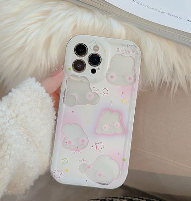 Casque de téléphone étanche à choc Pink Rabbit Iphone 15 Apple