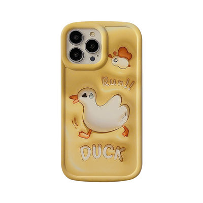 Stéréoscopique 3D Fun Duck étui pour téléphone Apple iPhone 11 12 14 13 14pro Max Paquet complet